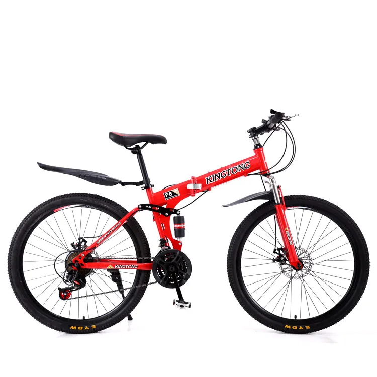 KINGTONG Double disc brake 21/24/27 Speed Mountain Bike 24/26inch Fat Tire Bikes Shock Absorbers Bicycle Free Delivery Snow Bike