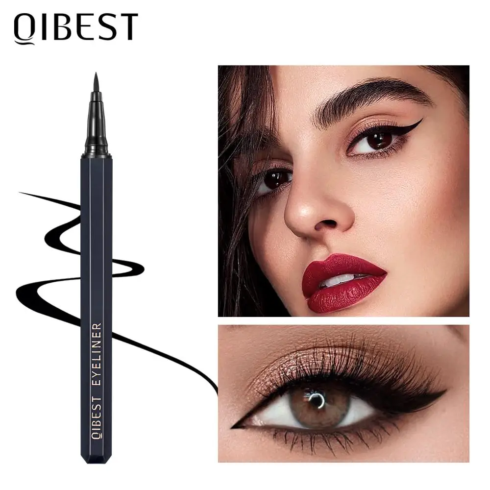 

QIBEST Black Liquid Eyeliner Pencil Professional Waterproof Liquid Eyeliner Eye Makeup Long-lasting Eyeliner Pen Makeup Cosmetic