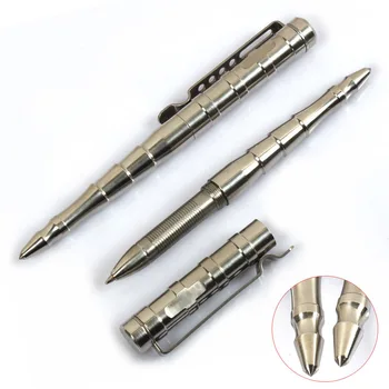 

Tactical pen Stainless steel + tungsten head Outdoor Survival Self defense Pen Multifunctional Security Emergency tool