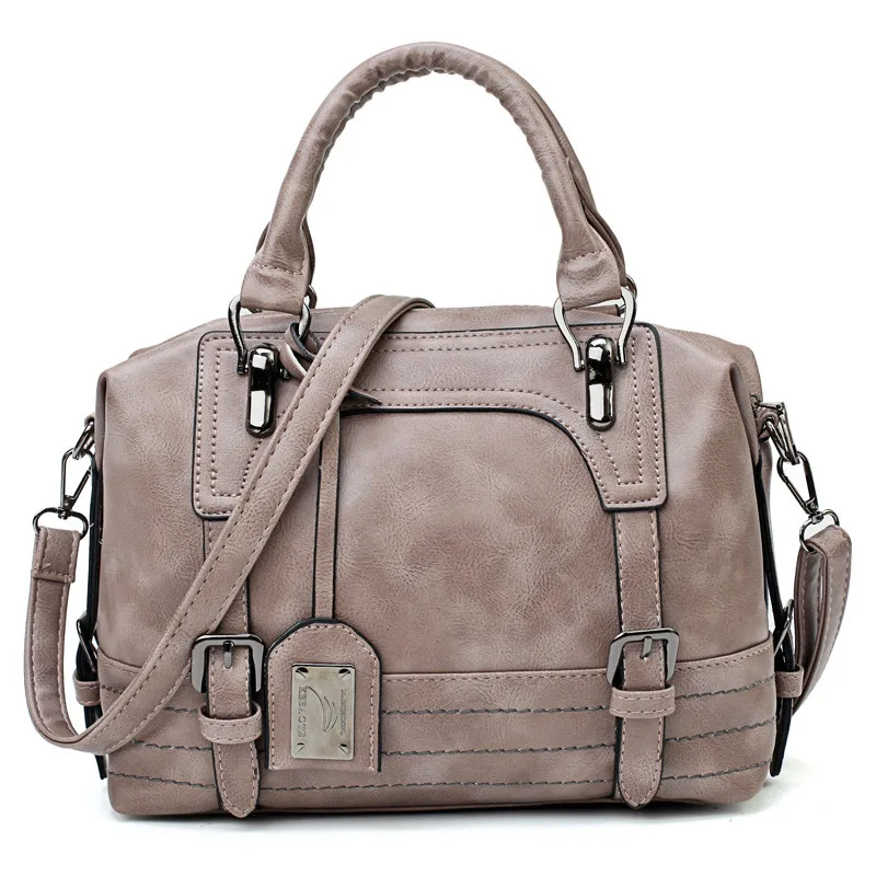 Винтажные ремни, роскошные сумки для женщин, кожаная сумка на плечо, дизайнерская женская Повседневная Сумка-тоут, сумка для основной женщины, женские ручные сумки - Цвет: Light brown