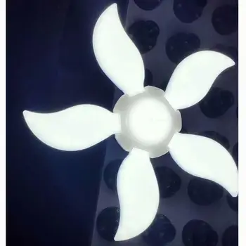 

75W E27 Deformable LED Garage Light Fan Blade Angle Adjustable Ceiling Lamp