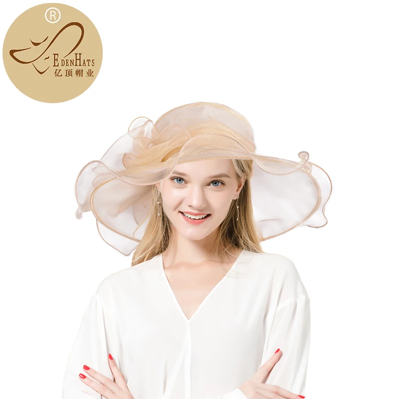 Summer Organza Kentucky Derby Hats For Women Elegant Fascinator