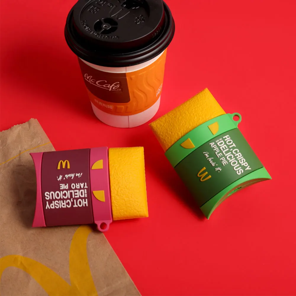 3D Милые чехлы для наушников mcdonald's Chicken McNuggets McKee Box для Apple Airpods 1/2 забавная Силиконовая Защитная крышка для наушников