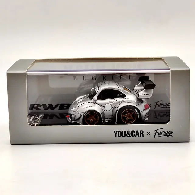 1:64 YOU&CAR x Furuya Q RWB RAUH-WELT BEGRIFF Models Collection Toys Car Gifts 5 colors Silver