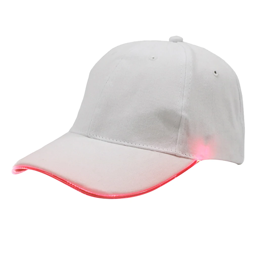 Fashion Ultra Bright LED Baseball Cap Optical Fiber Glowing Hat Hip-Hop