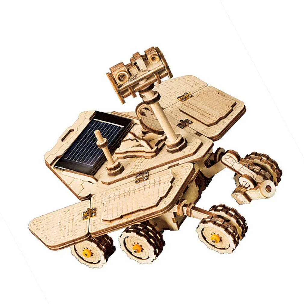 Solar Toys Science Fiction 3D Puzzles Wood Machinery Models Creative Building Blocks Model Toys Gifts Adult Children