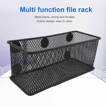 

3pcs Mesh Organizer For Dry Erase Marker On White Board Pen Holder Easy Install Solid Magnetic Basket Set Non Slip In Locker
