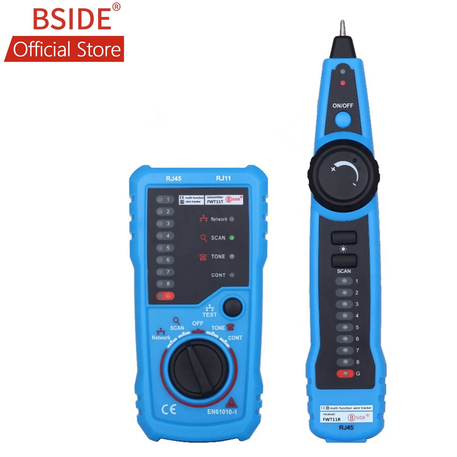 BSIDE FWT11 Network Cable Tester RJ11 RJ45 Telephone Wire Tracker Tracer Toner Ethernet LAN Line Finder (Pack of 15) | Инструменты