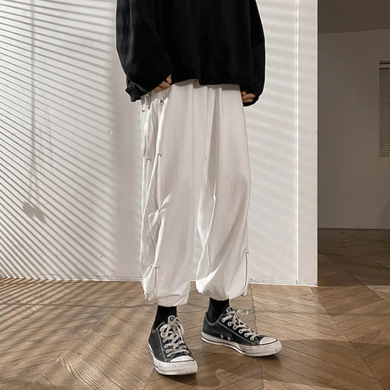 Ruffian handsome men's pants fashion brand pants spring and autumn straight tube loose work pants trend versatile Multi Pocket