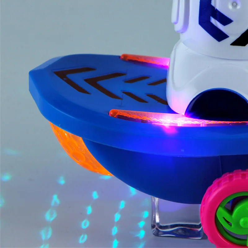 

Rotating Stars Crazy Cops Smart Electric Robot Music Lights Children Universal Toy Birthday Gift