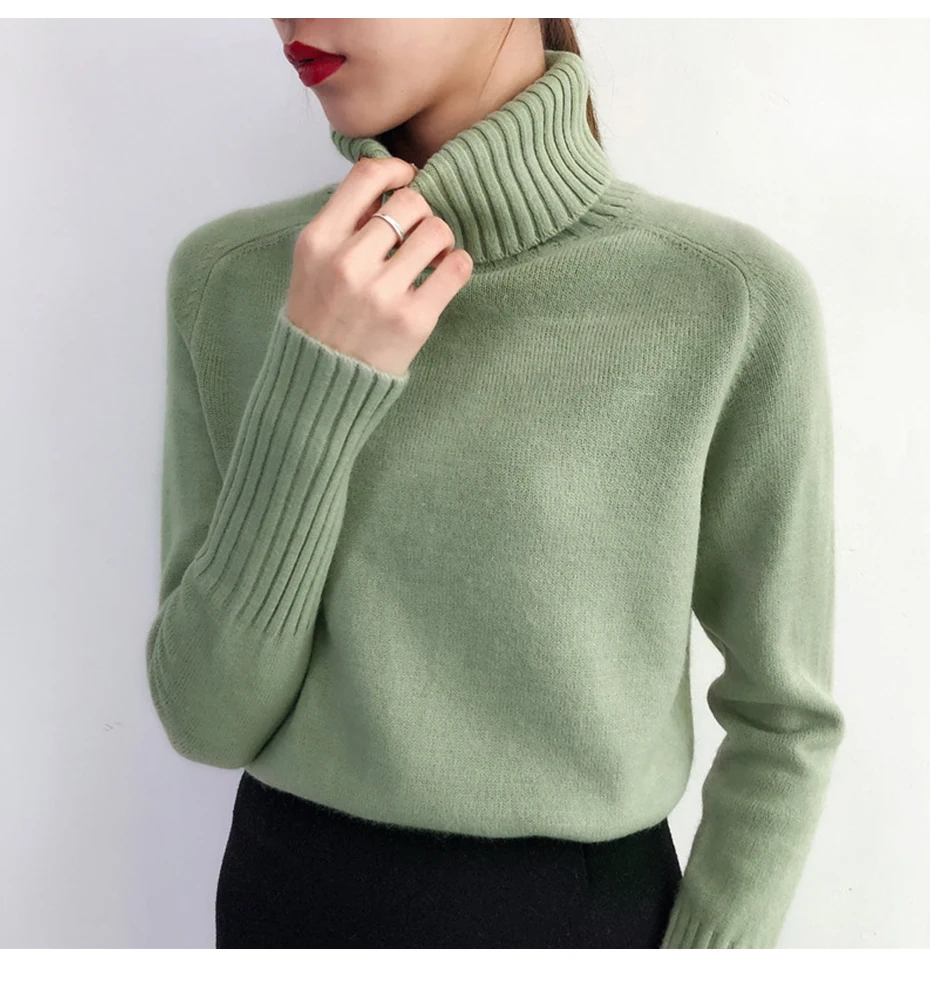 

Heyezui Sweater Female 2019 Autumn Winter Cashmere Knitted Women Sweater And Pullover Female Tricot Jersey Jumper Pull Femme