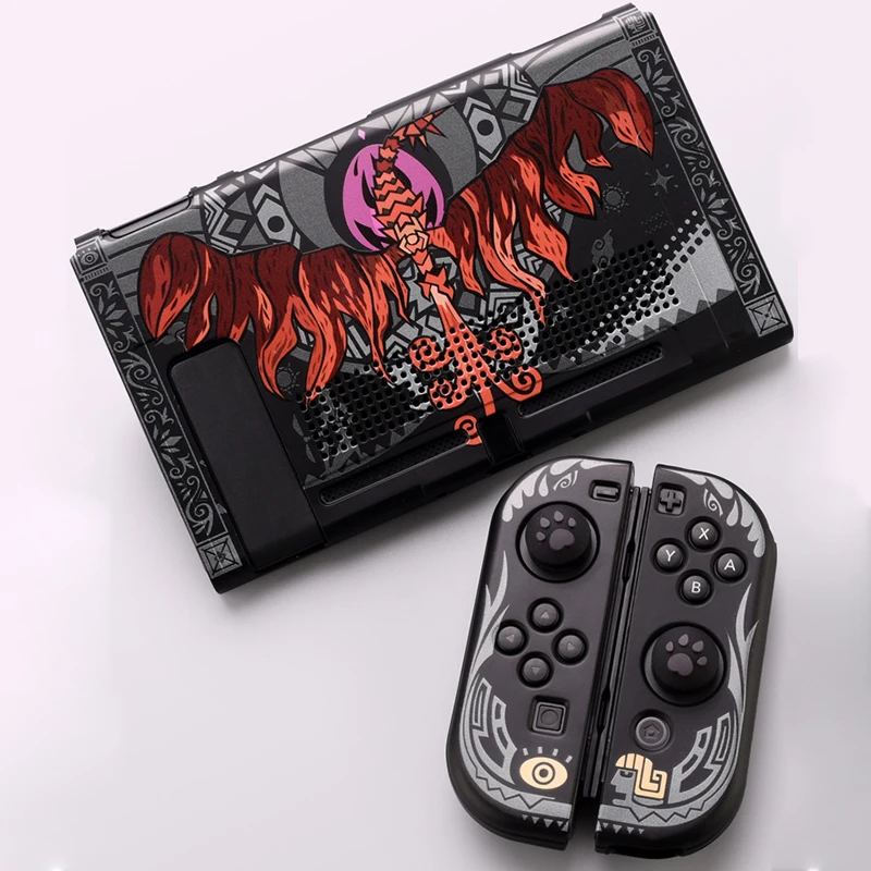 

Cool Black Switch Protective Shell TPU Soft Cover Case Anti-fall NS Game Console Housing Case For Nintendo Switch Accessories