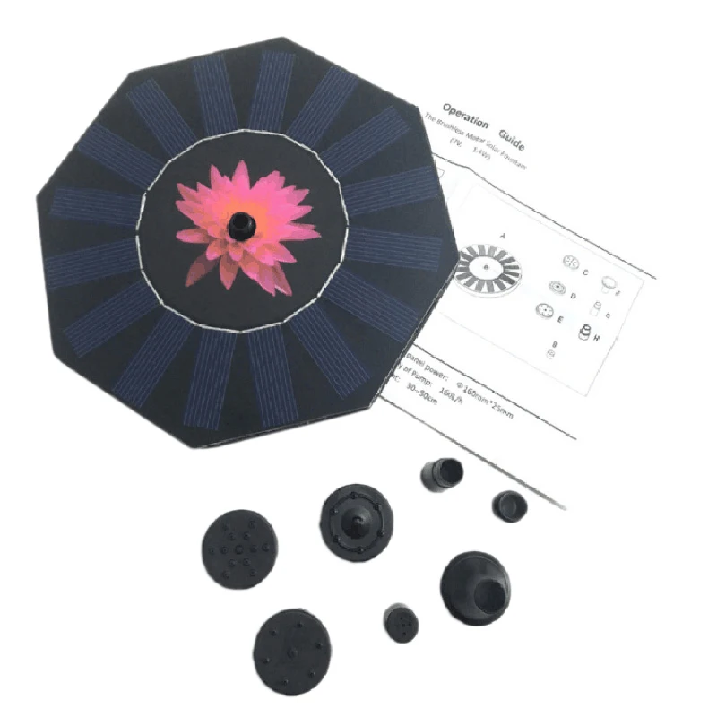 

Floating Solar Power Fountain Panel Kit Garden Water Pump For Birdbath Pool Watering Wide Irrigation Pumps