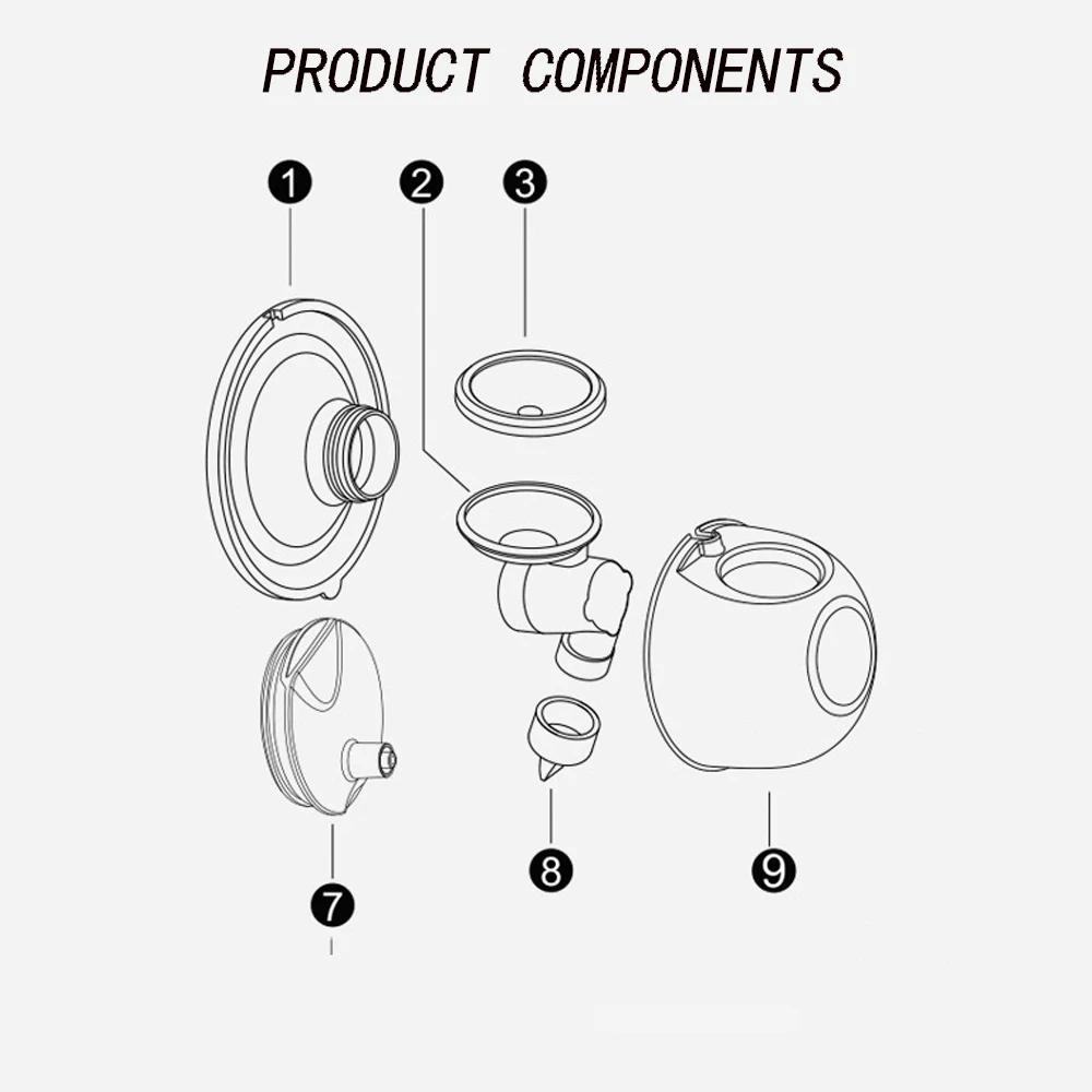 S9/S12 Wearable Breast Pump Accessories Silicone horn Silicone Diaphragm Duckbill Valve Silicone material does not contain BPA 4