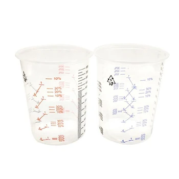 

Transparent Plastic Paint Mixing Cups For Accurate Mixing Of Paint And Liquids 600ML School Laboratory Cups 10pcs