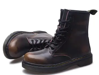 

hot sell Authentic leather boots Martin boots couple shoes motorcycle boots women's men boots