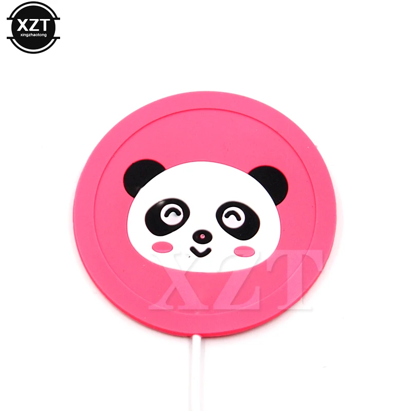 5V USB Warmer Silicone Heat Heater for Milk Tea Coffee Mug Cute Thermostatic Coaster Winter Heating Coaster usb heat warmer