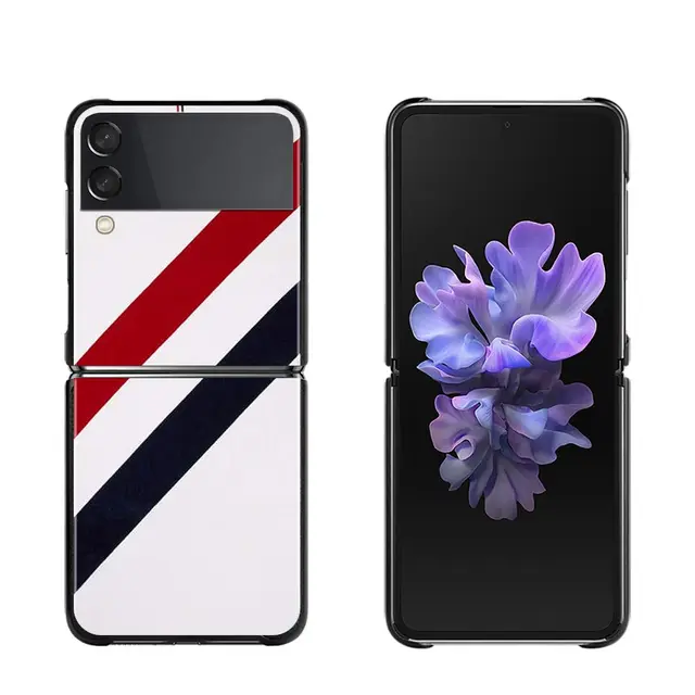 Luxury brand Tom Brown Phone Case For Samsung Galaxy Z Flip3 5G z flip Black Coque for samsung Z Flip 3 Zflip 5G Folding Fundas B12
