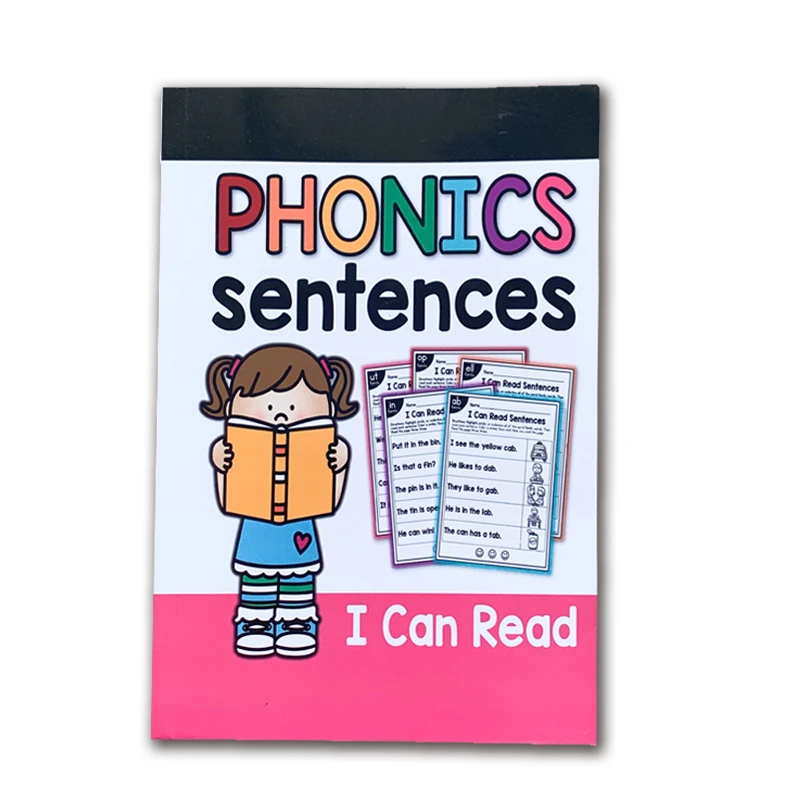 Precio reducido Libro de ejercicios educativos para Aprendizaje de frases, 113 páginas, A5, inglés, para enseñanza de niños, vocales largos, digrafos, palabras 3BjOz60dB
