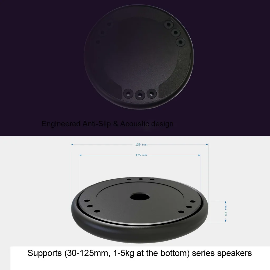 Звукоизоляционная платформа демпфирования Recoil Pad для Homepod для Amazon Echo Home для Google Home стабилизатор умный динамик Riser Base