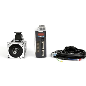

130ST-M04025 220V 1KW AC Servo motor 1000W 2500RPM 4N.M. Single-Phase ac drive permanent magnet Matched Driver AASD-20A