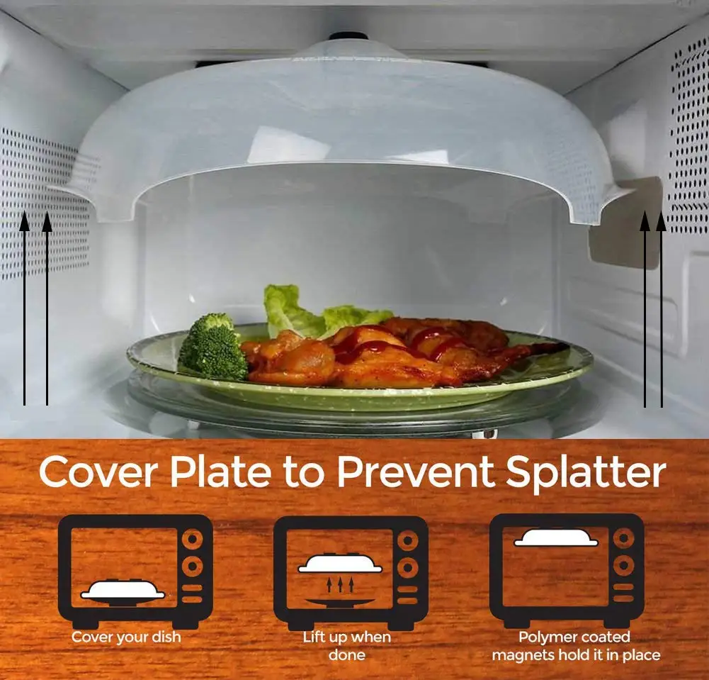 microwave oven splatter cover
