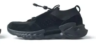 Xiaomi mijia/модная обувь для бега в стиле ретро, крутая, вразлёт, плетение, кожа, прострочка, высокая эластичность, мужская спортивная обувь - Цвет: black 41