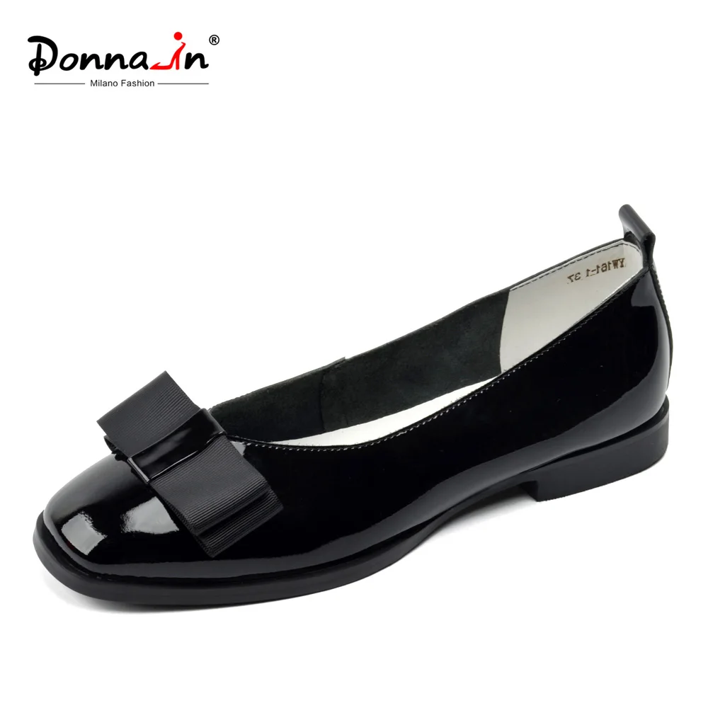Туфли женские кожаные на плоской подошве без застежки с бантом|genuine leather flats|leather