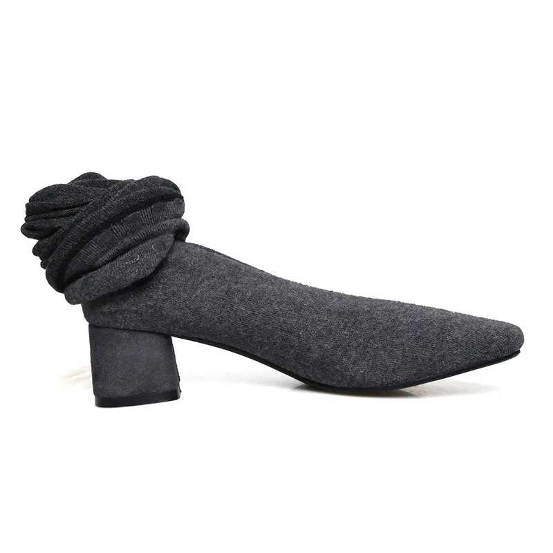 Masgulahe sexy over the knee boots new arrive winter boots for female fashion black slip on shoes hot sale women's boots
