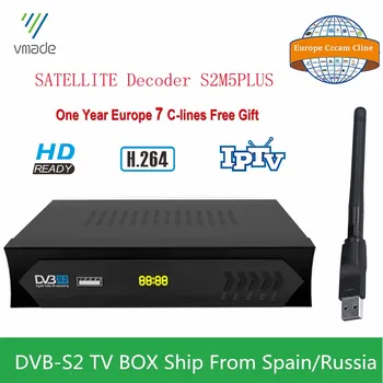 

Hot Selling Brazil Spain Mini HD Digital TV Box DVB-S2 Satellite Receiver Full 1080P H.264 Dolby AC3 + WIFI With 1 Year Cccam