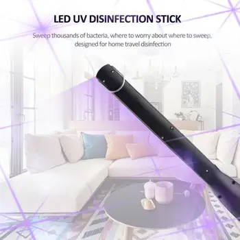 

Effective Portable Sterilize UV-C Light Germicidal UV Lamp Convenience Handheld Disinfection USB Charging Home Mite Removal Lamp