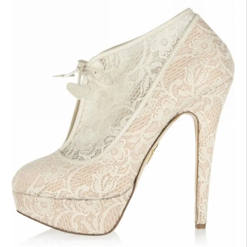 

2018 new lace lace high heel round sexy sandals wedding meat color mesh and wedding dress shoes ladies