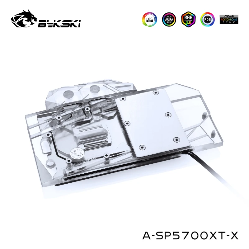 Блок водяного охлаждения Bykski для MSI RX 5700 XT MECH/EVOKE подходит Sapphire Dataland 5700xt Red Devil