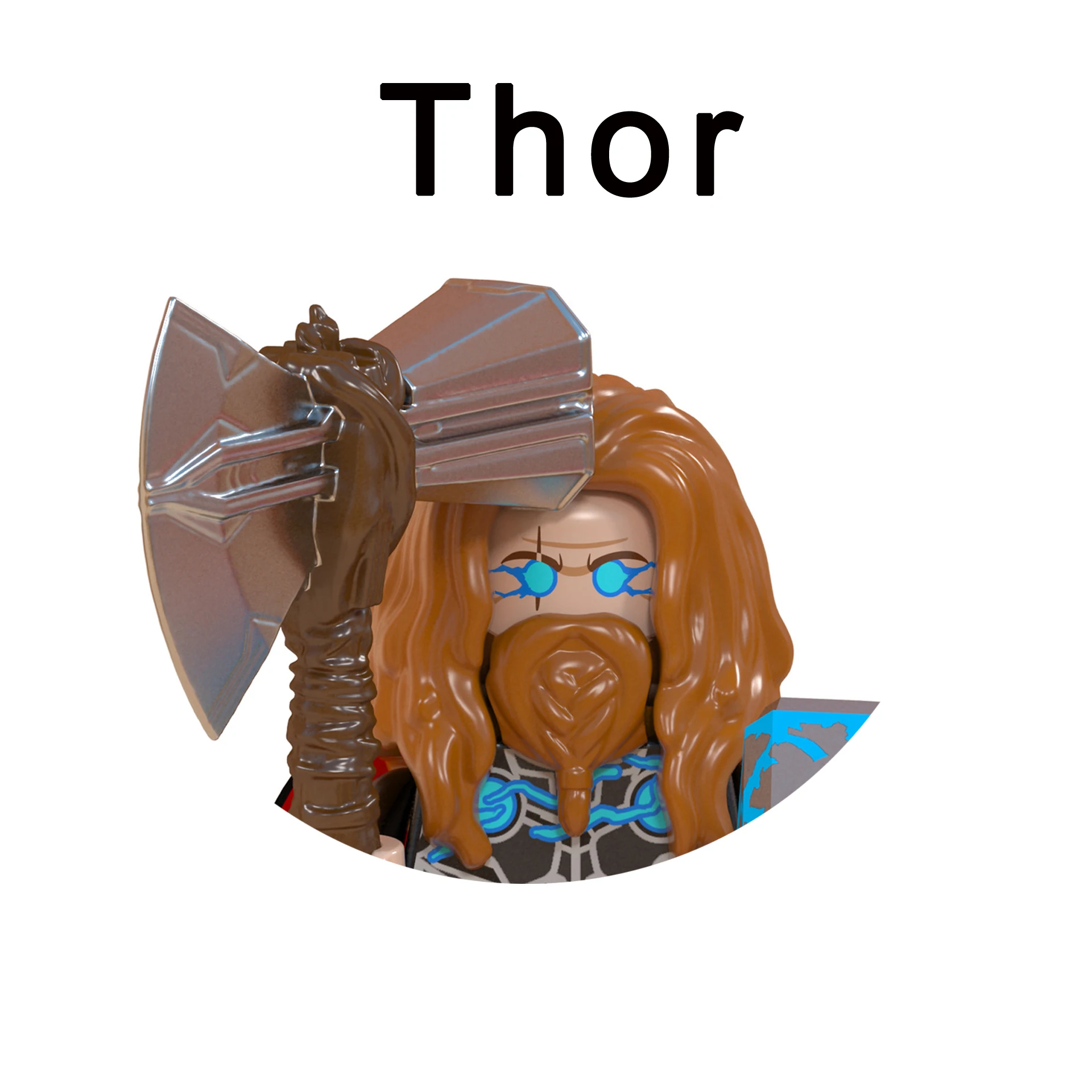 Disney Superhero Moon Knight Loki Sylvie Building Block Layla Khonsu Hulk Thor Captain America Black Widow Vision Deadpool Brick