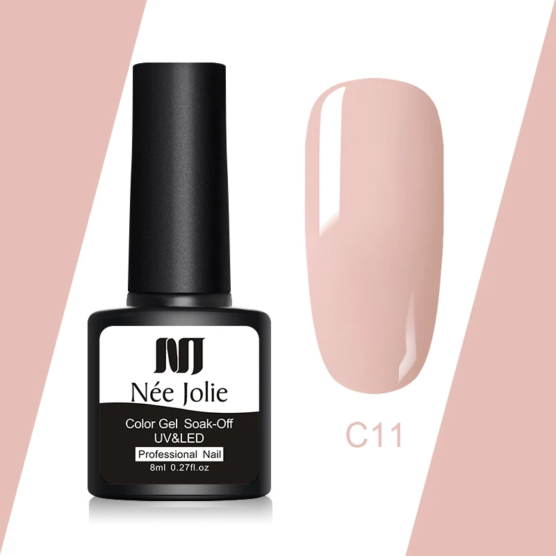 NEE JOLIE 8 мл Гель-лак Длительное замачивание уф Гель-лак для ногтей One-shot Nail Art beauty декоративный гель лак 48 цветов - Цвет: C11