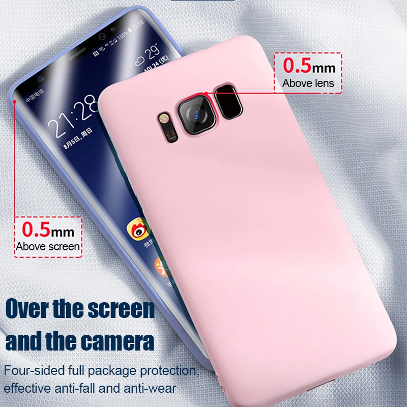 Мягкая накладка из жидкого силикона чехол для samsung Galaxy A10 A20 A30 A40 A50 A70 A20E J4 J6 J8 A6 Note8 9 10 S8 S9 S10 плюс S10e