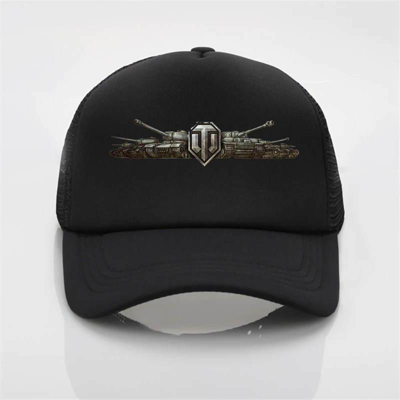 

games World Of Tanks Printing net cap baseball cap Men and women Summer Trend Cap New Youth Joker sun hat