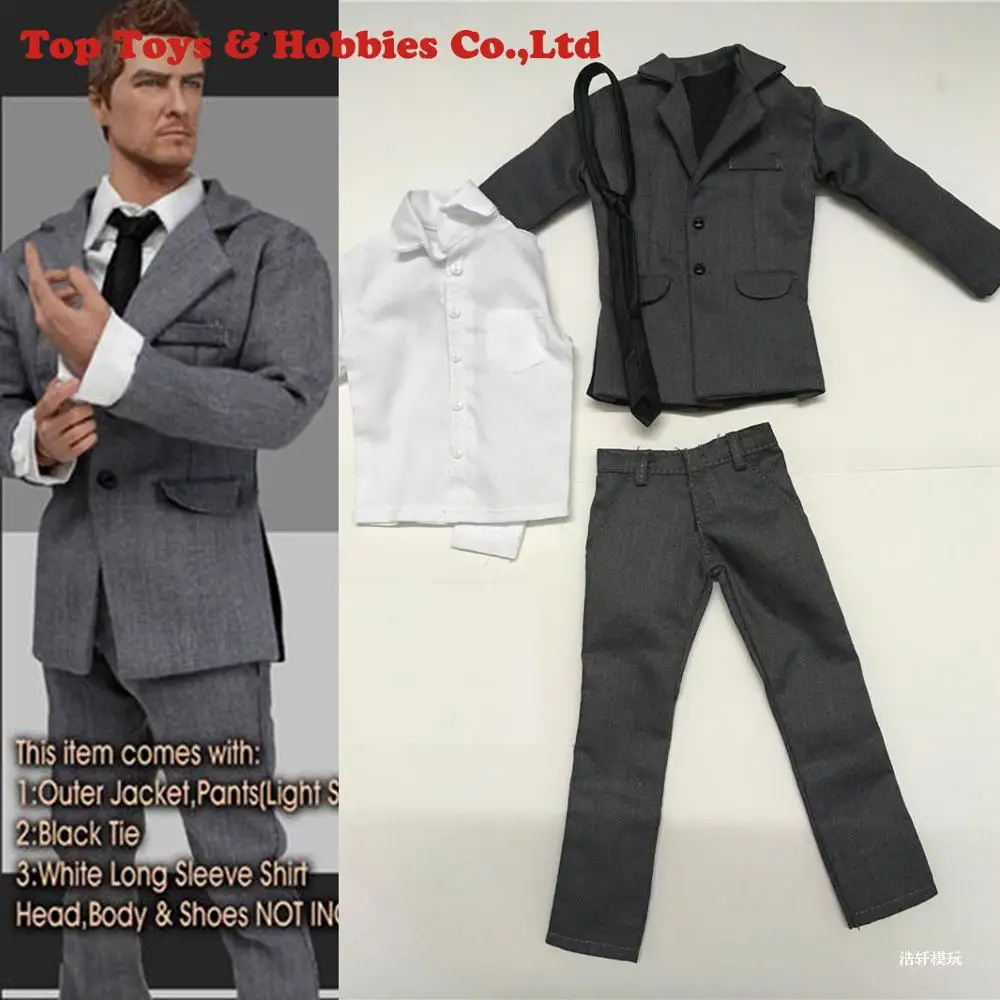

1/6 Clothing Male Men's 1/6 Scale Male Figure Accessory Man Gentleman Suit Clothes Set Model For 12" Action Figure Doll Body
