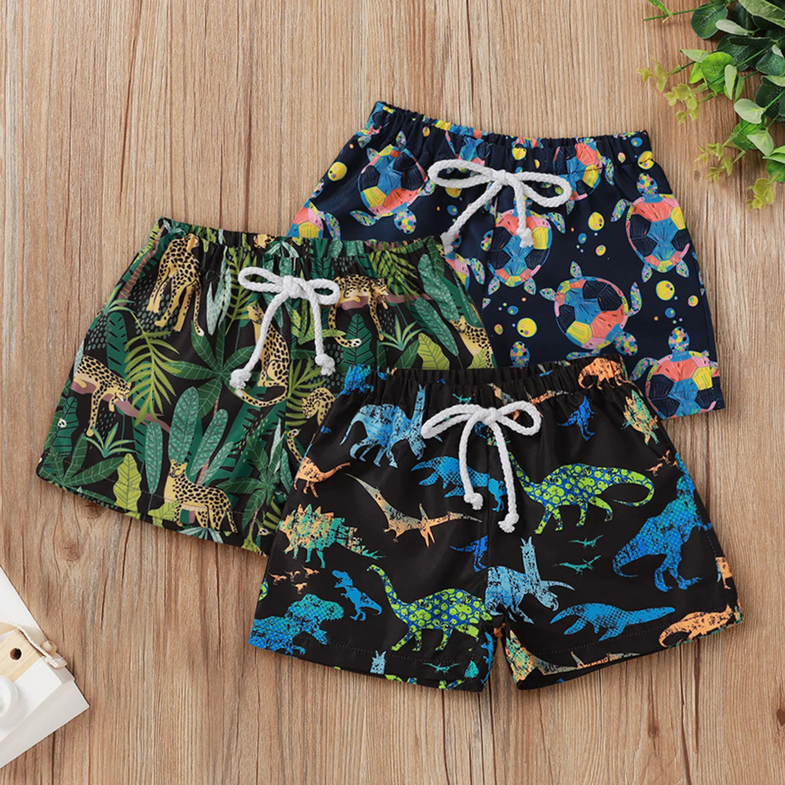 1-5Years verano bebé niños Animal en el océano impresión playa piscina bañadores pantalones cortos traje de baño bebe niño vacaciones playa pantalones M4