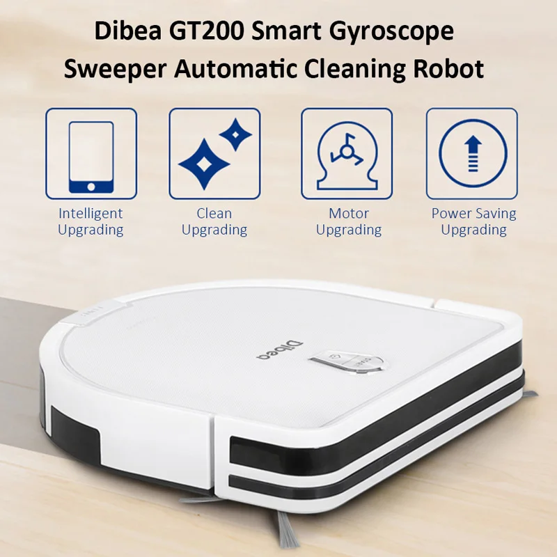 

Dibea GT200 Smart Robotic Vacuum Cleaner Automatic Intelligent Cleaning Robot Dry & Wet Dual Use 4 Modes