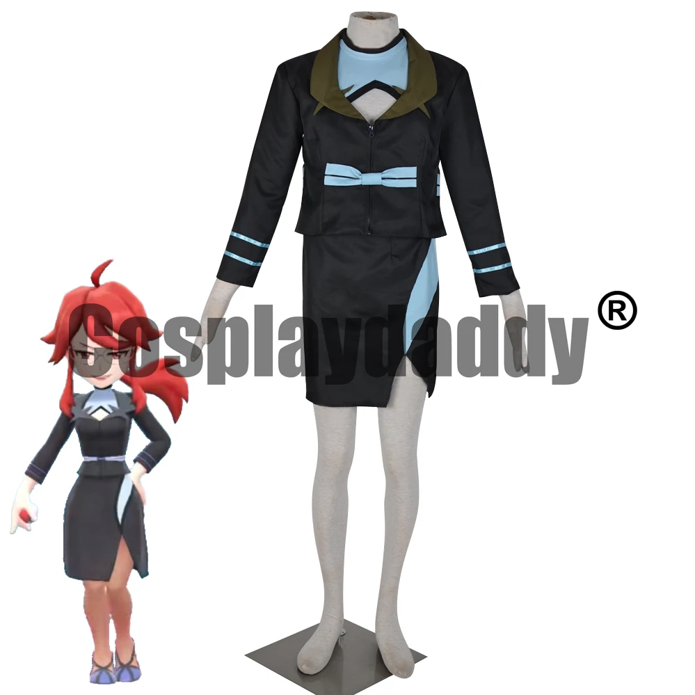 

Lorelei Halloween Outfit Suit Pocket Monsters Indigo Elite Four Trainer Game Dress Set Cosplay Costume F006