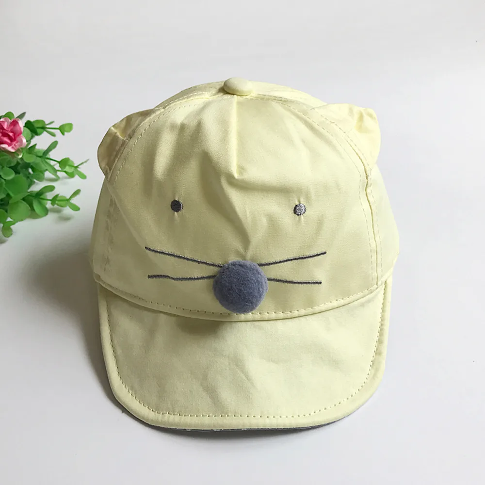 Милая детская одежда с рисунком из мультфильма бейсболка с кошкой детский Бейсбол Кепки для малышей мальчиков и девочек, детский Снежный