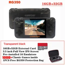 RG350 Ретро игровая консоль 3,5 дюймов ips экран 32 ГБ 10000+ игры ps1 игра 64 бит opendingux 18 эмуляторы Ручной игровой плеер