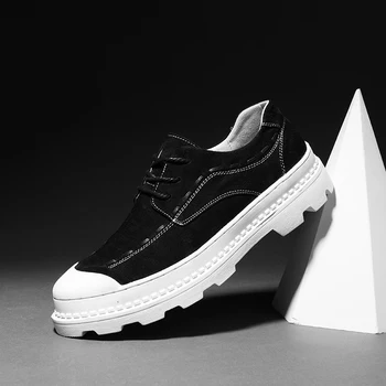 

Men shoes High Quality Genuine Leather Men Shoes Spring Work Safety Casual Shoes Fashion Flats Oxfords Loafers Moccasins