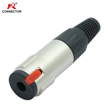 

1PC Audio Jack 6.35mm Cable Connector, 1/4 inch Female 6.35mm Plug for Microphone/MIC