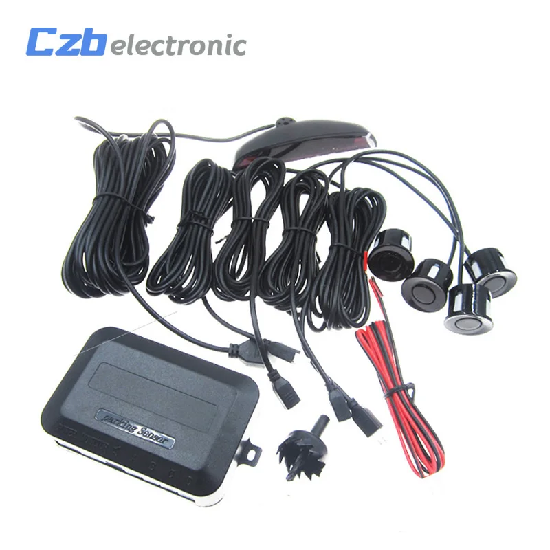 Car Auto Parktronic LED Parking Sensor with 4 Sensors Reverse Backup Car Parking Radar Monitor Detector System Display