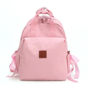 

Japanese Backpack Pure Color School Bag for Girls Bowknot Cute Backpack Rucksack Sac Femme