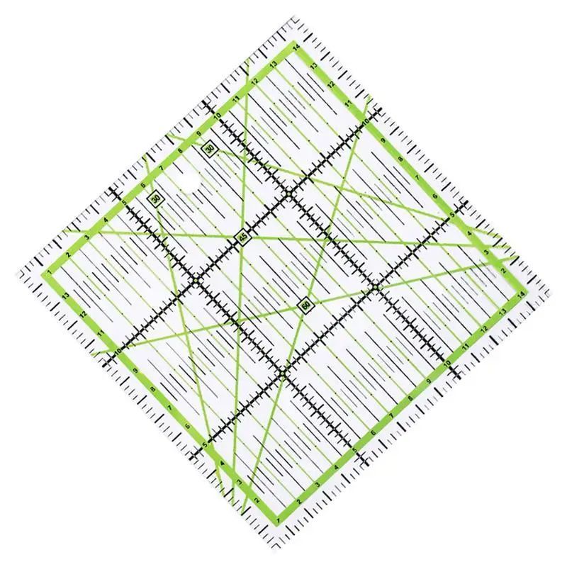 15*15 см прозрачная стеганая швейная Лоскутная линейка домашний художественный режущий инструмент портновское ремесло DIY швейная мерная стационарная