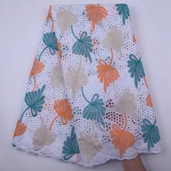 

Punch Cotton Lace Fabric High Quality Swiss Voile Lace 2020 Latest African Lace Fabric For Nigerian Wedding Dress Dry Lace S1854