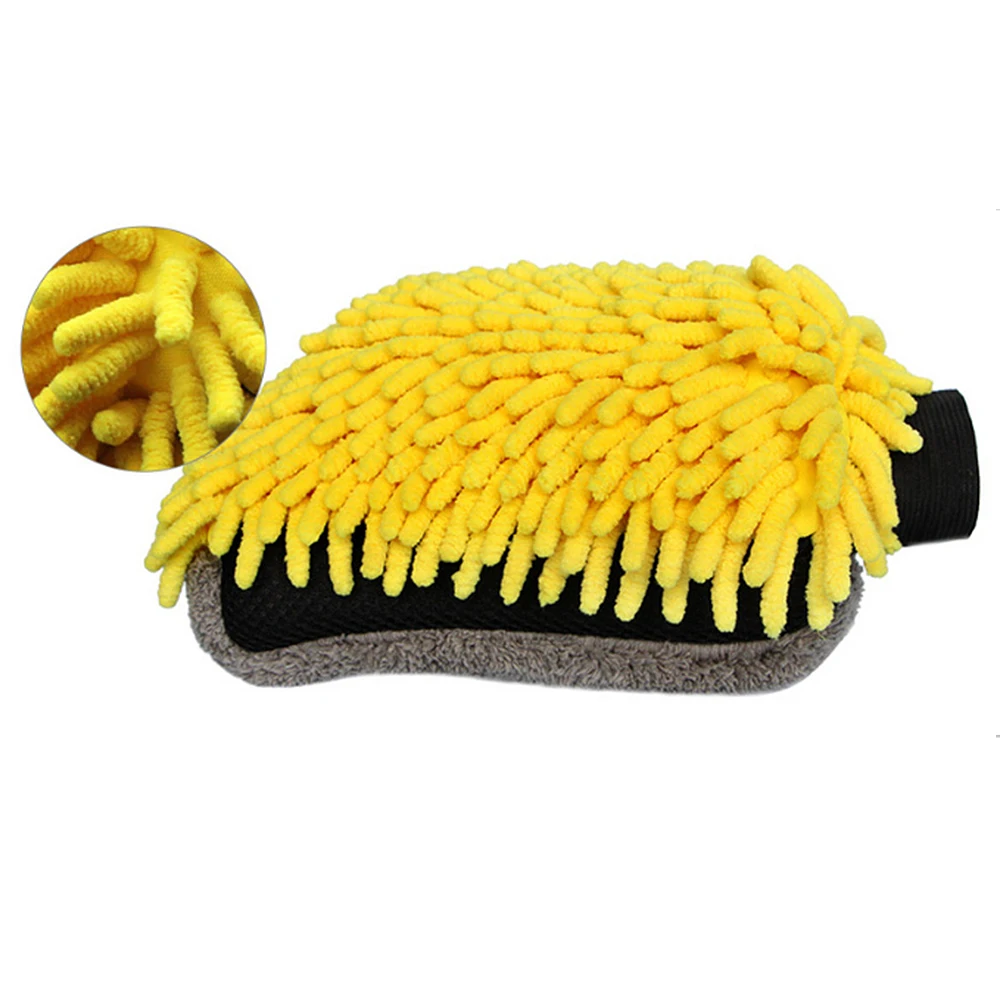 Многофункциональный для автомойки, очистки инструмент перчатки из микрофибры колеса BrushCleaning щетка для автомобиля и домашней уборки - Цвет: 1